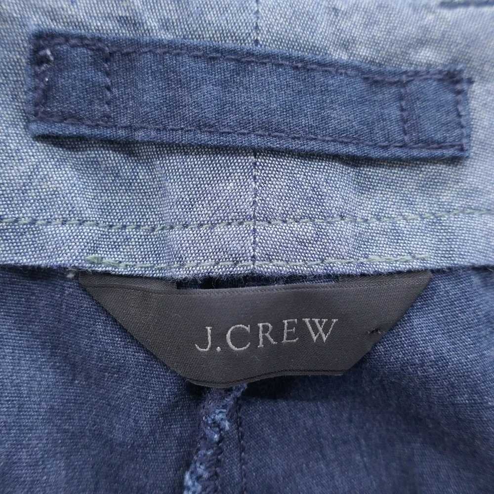 J Crew Mens Blue Cotton Blend Jogger Pants Ribbed Cuffs Size 33 Casual